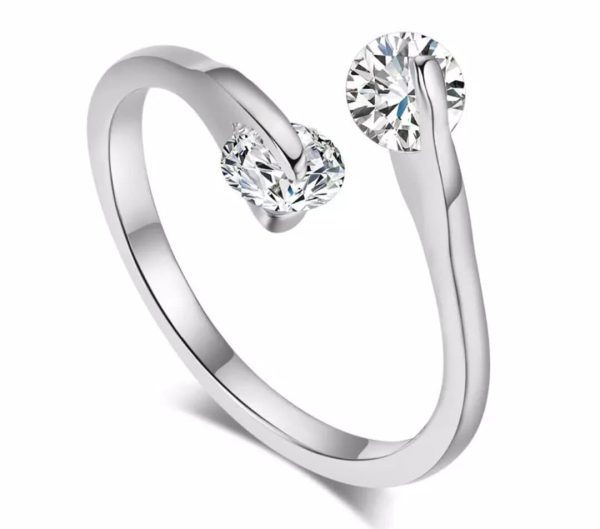 MV-S0001R- Anillo "Toi et Moi".